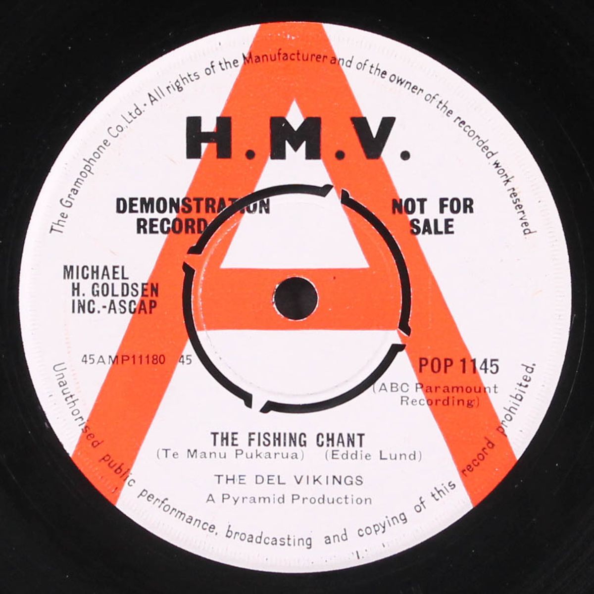 the fishing chant / an angel up in heaven by DEL VIKINGS