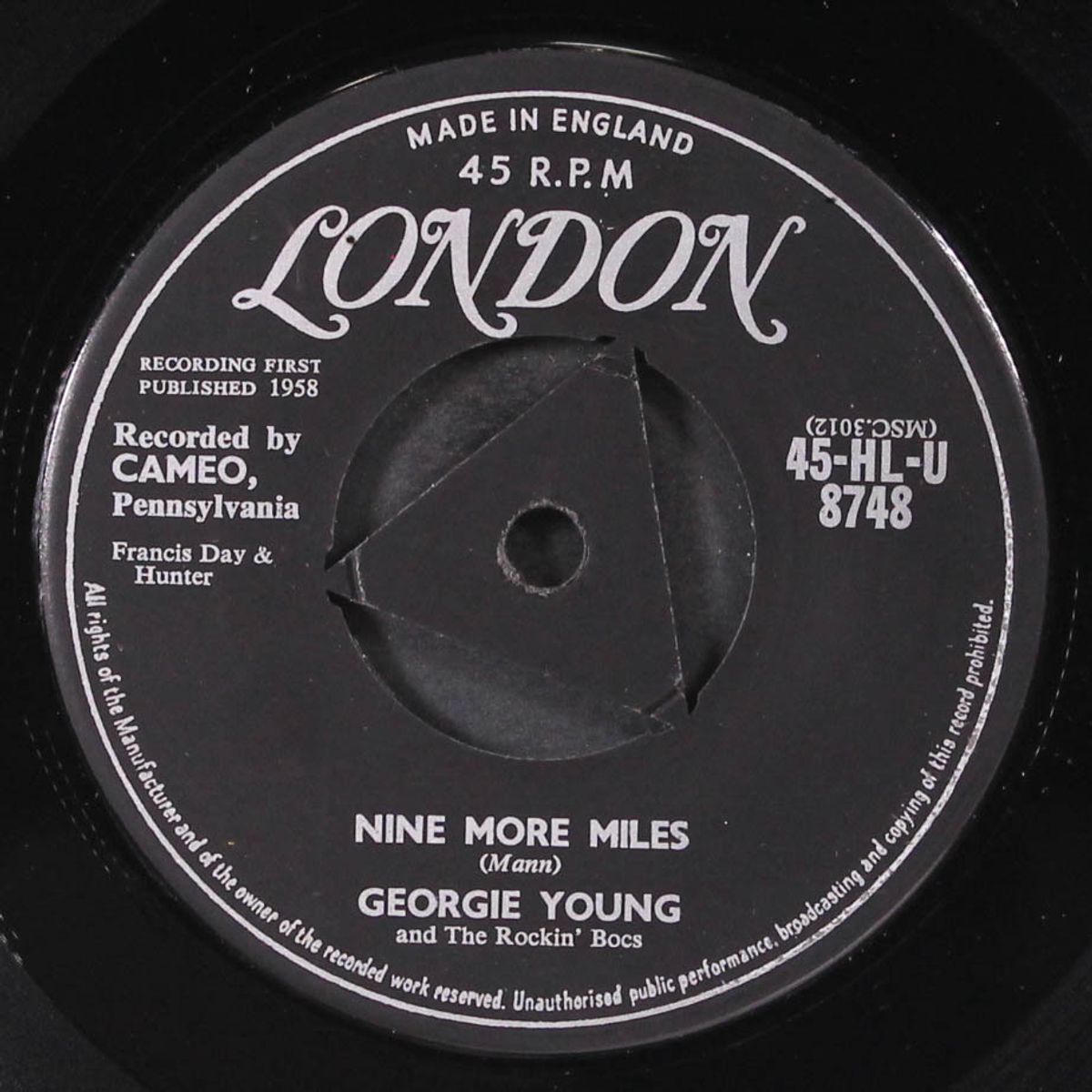 nine more miles / the sneak by GEORGIE YOUNG