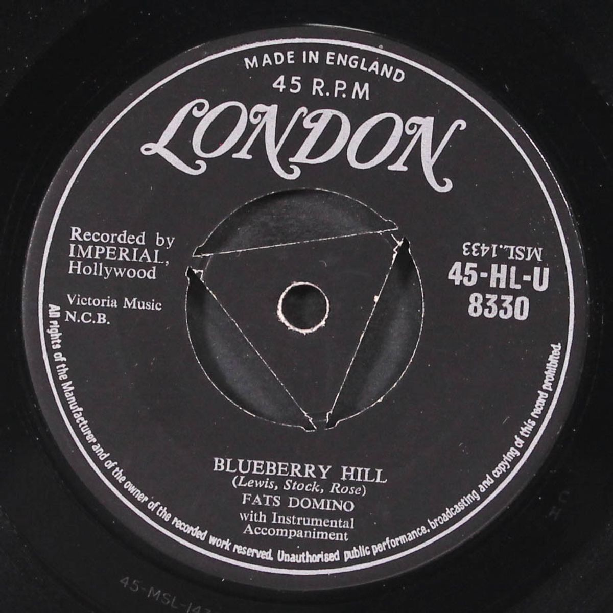 blueberry hill / i can't go on by FATS DOMINO