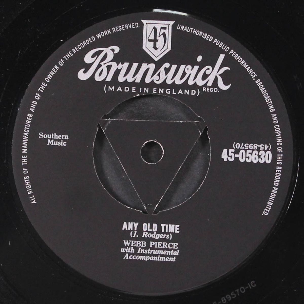 teenage boogie / any old time by WEBB PIERCE
