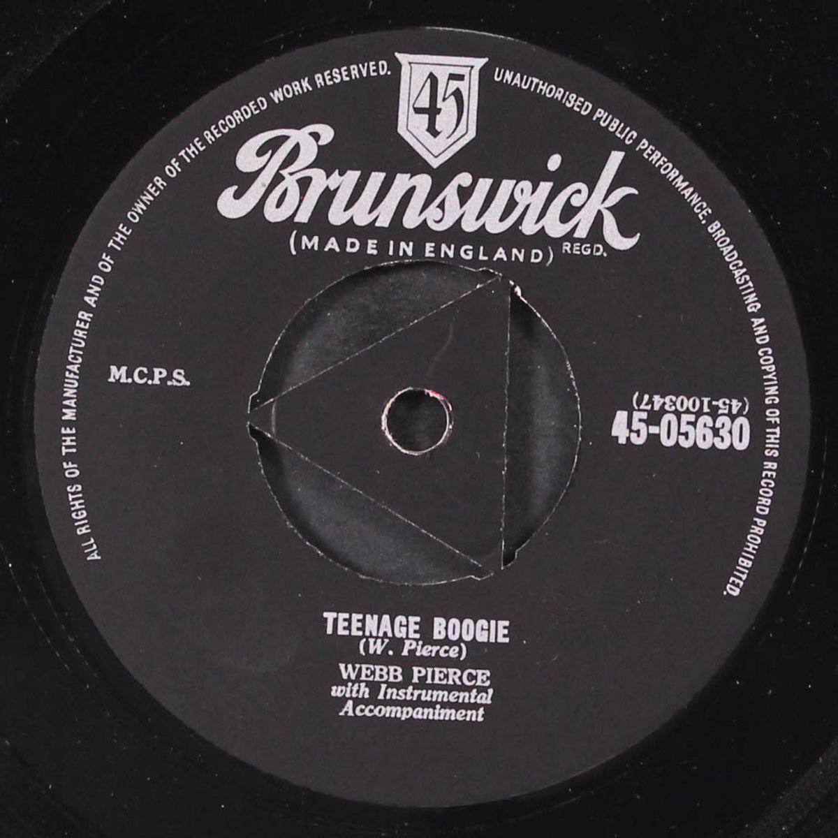 teenage boogie / any old time by WEBB PIERCE