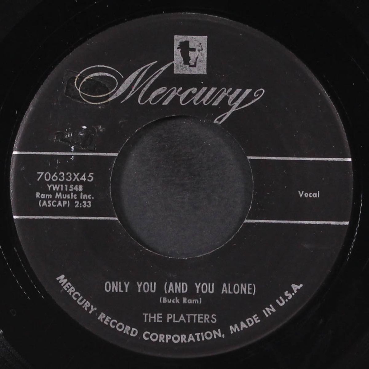 only you / bark, battle and ball by PLATTERS