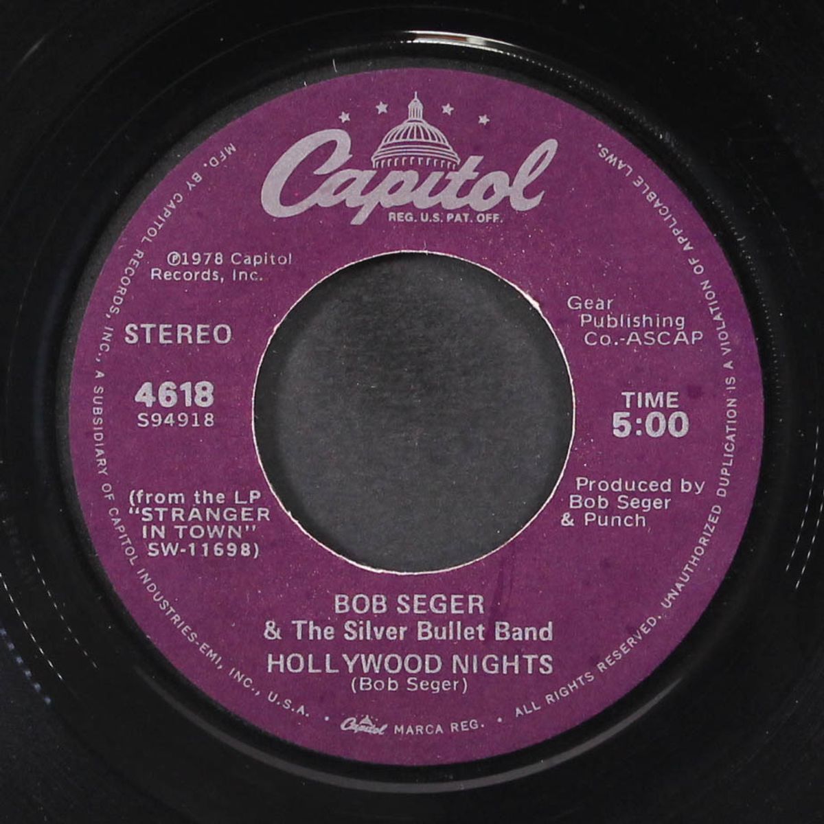 hollywood nights / brave strangers by BOB SEGER