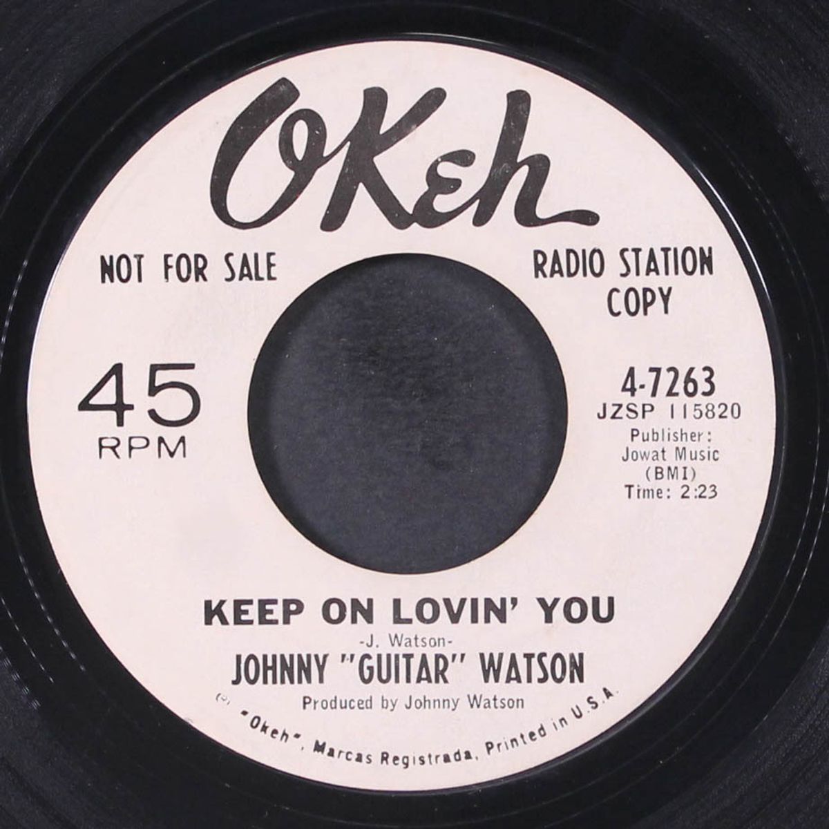south like west / keep on lovin' you by JOHNNY 'GUITAR' WATSON