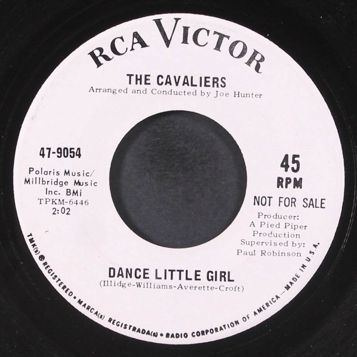 hold to my baby / dance little girl by CAVALIERS