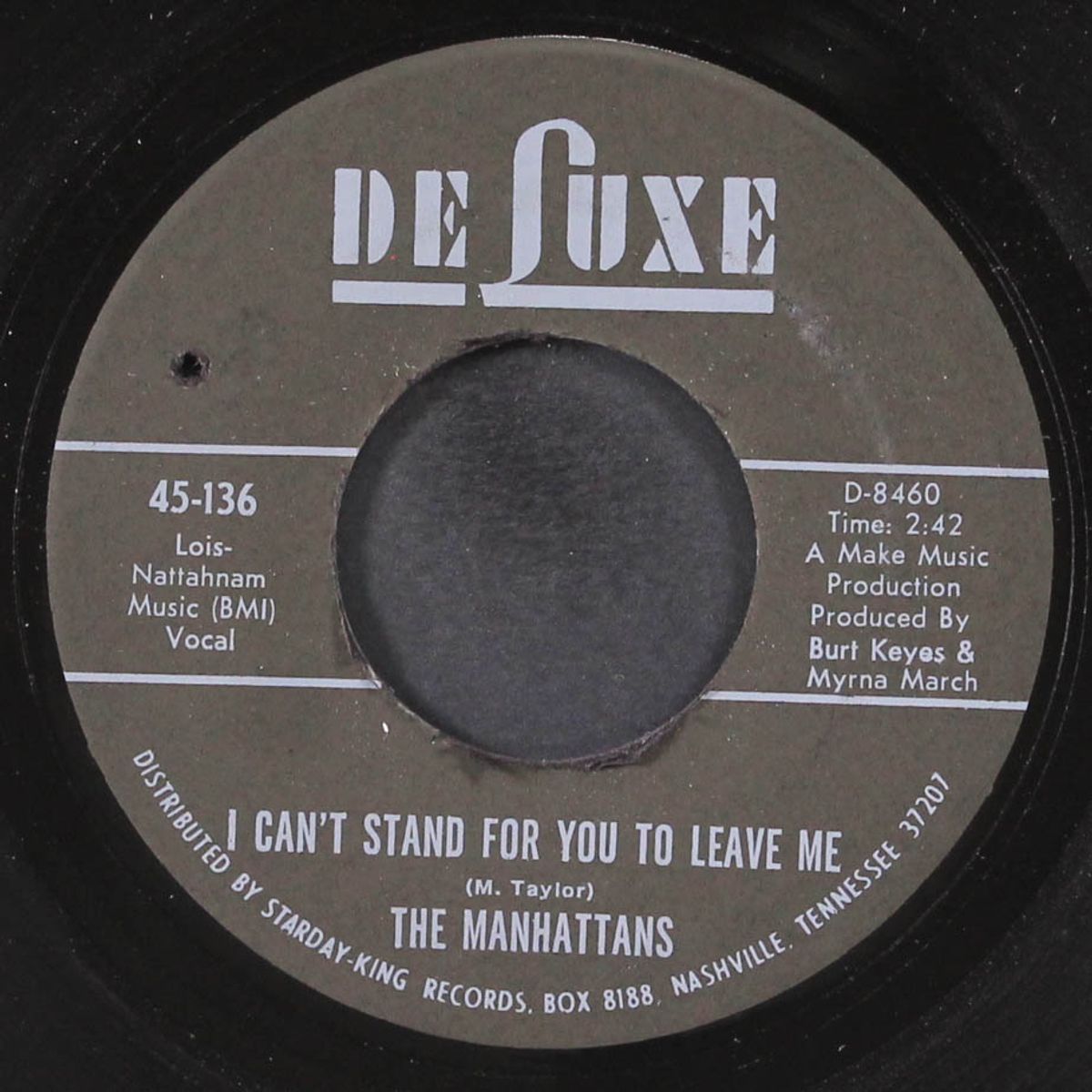 i can't stand for you to leave me / do you ever by MANHATTANS