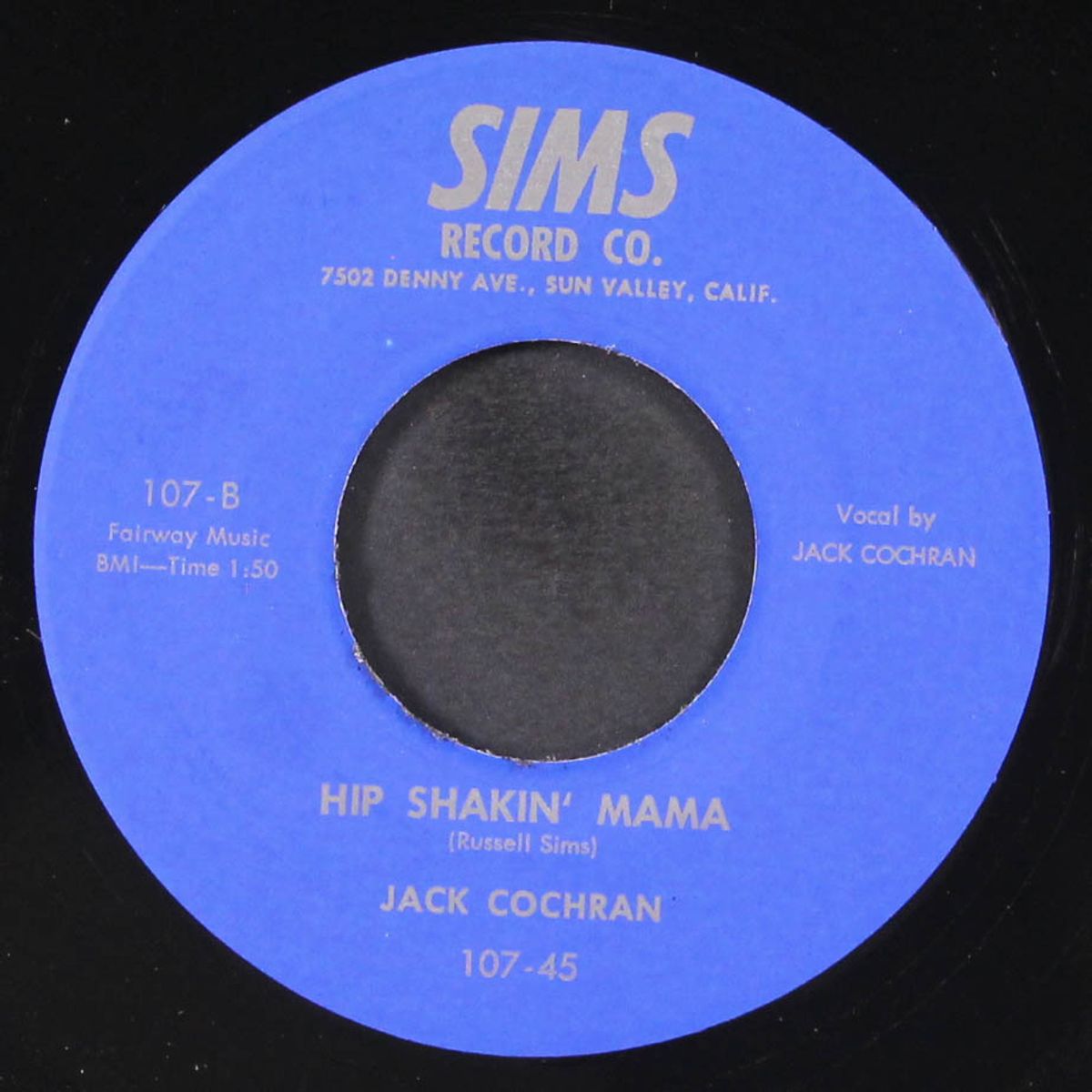 hip shakin' mama / riverside jump by JACK COCHRAN