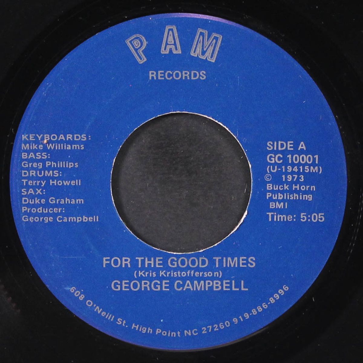how high are your mountains / for the good times by GEORGE CAMPBELL