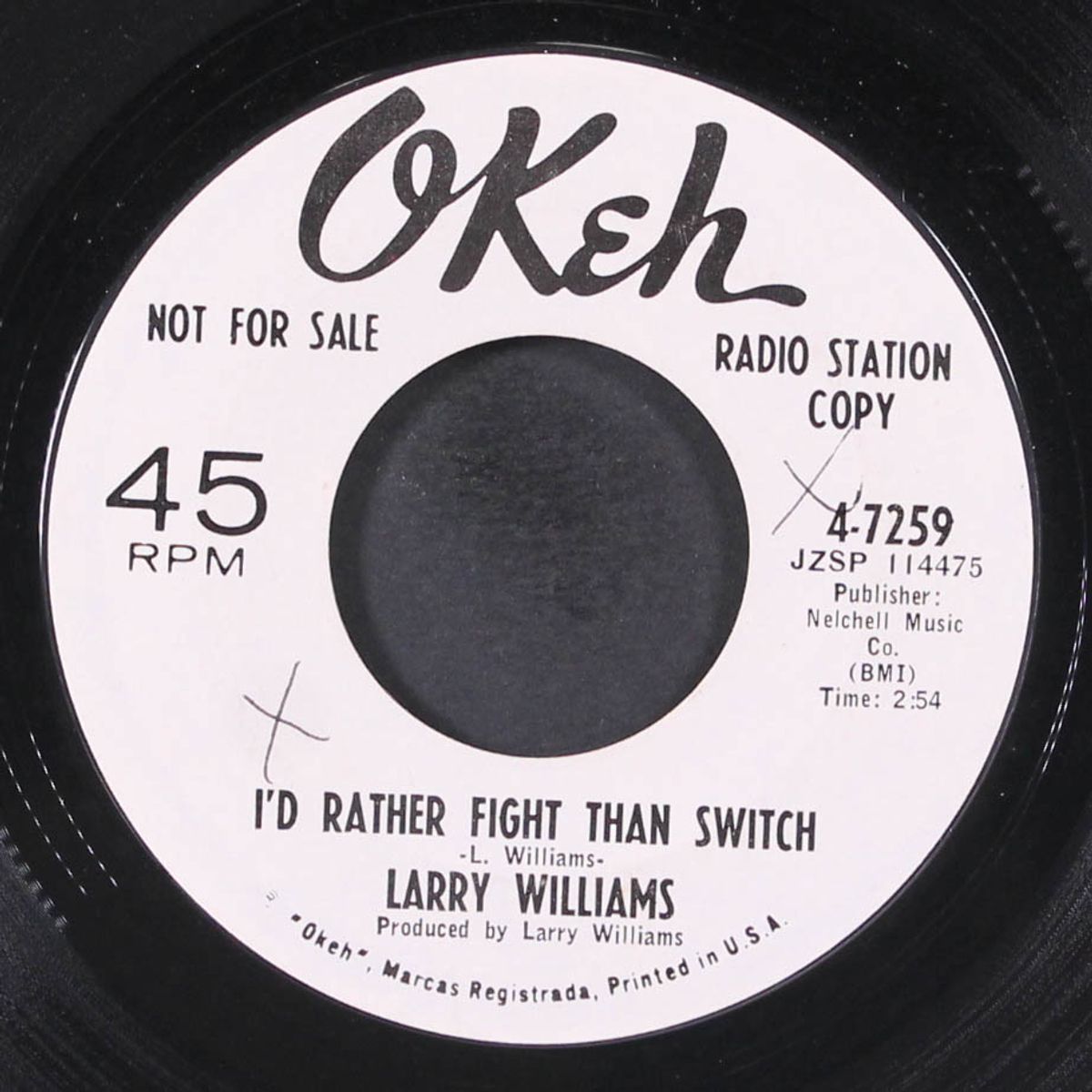 i'd rather fight than switch / this old heart by LARRY WILLIAMS
