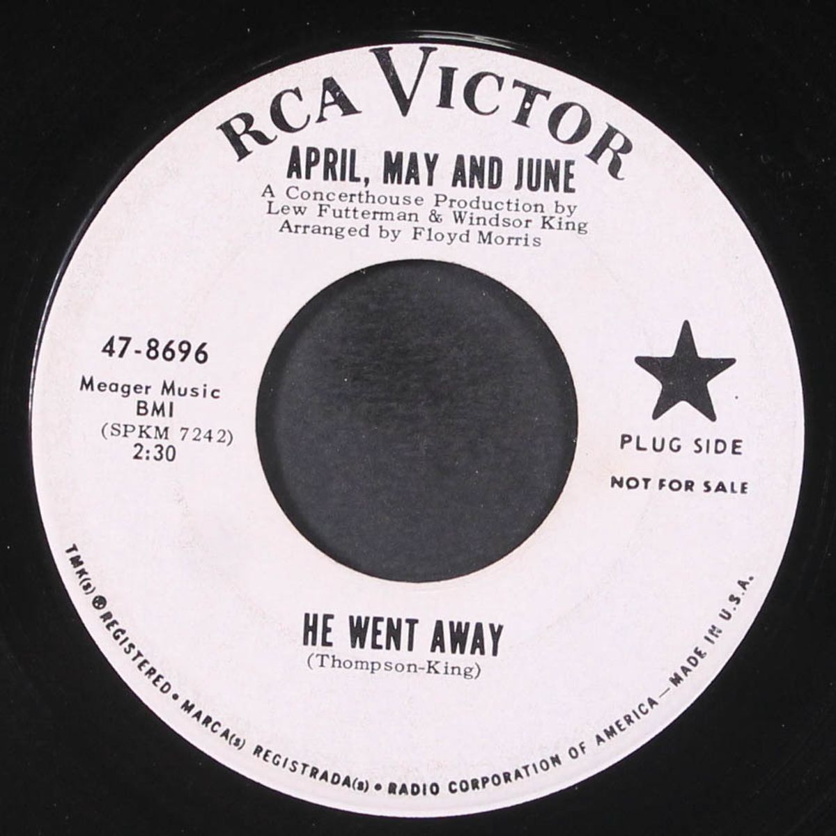 he went away / i love the guy by APRIL, MAY & JUNE
