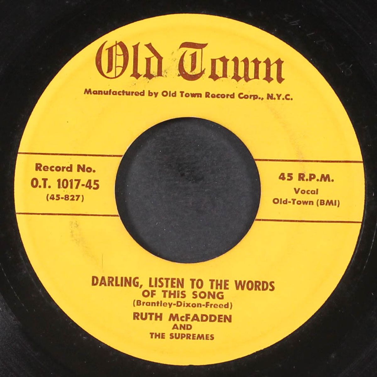 darling, listen to the words / since my baby's been gone by RUTH MCFADDEN & SUPREMES