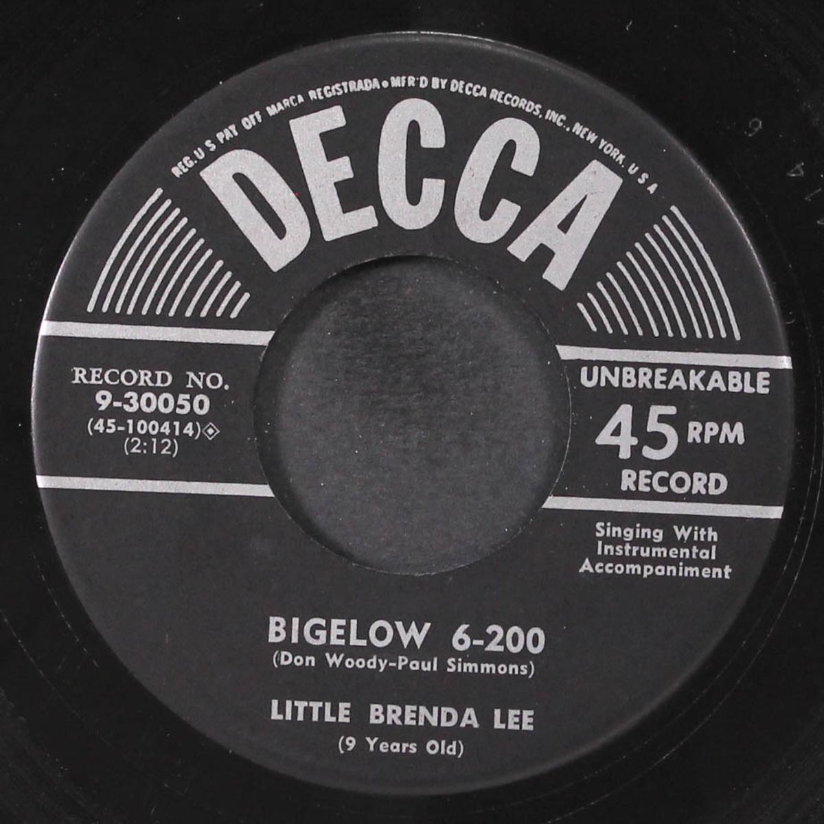 bigelow 6-200 / jambalaya by LITTLE BRENDA LEE