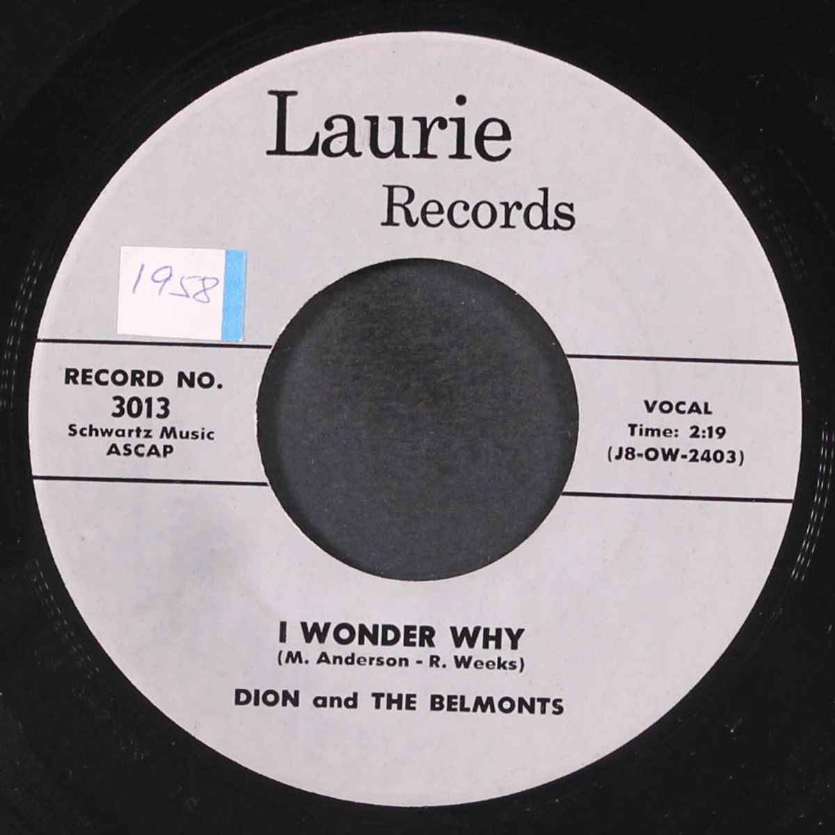 teen angel / i wonder why by DION & BELMONTS