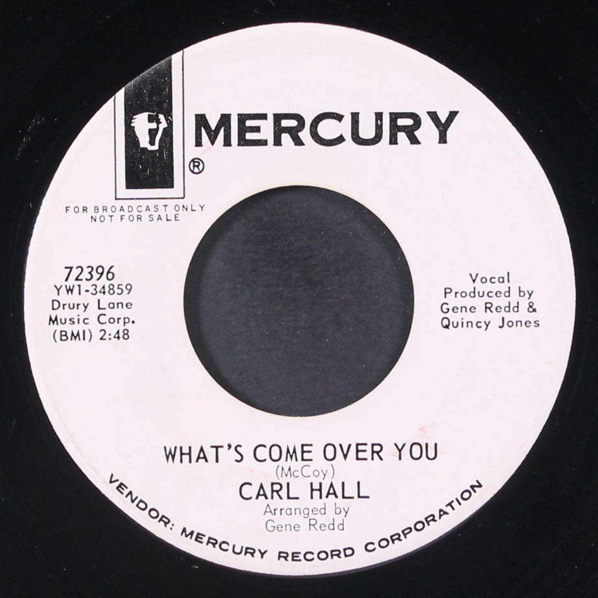 my baby's so good / what's come over me by CARL HALL