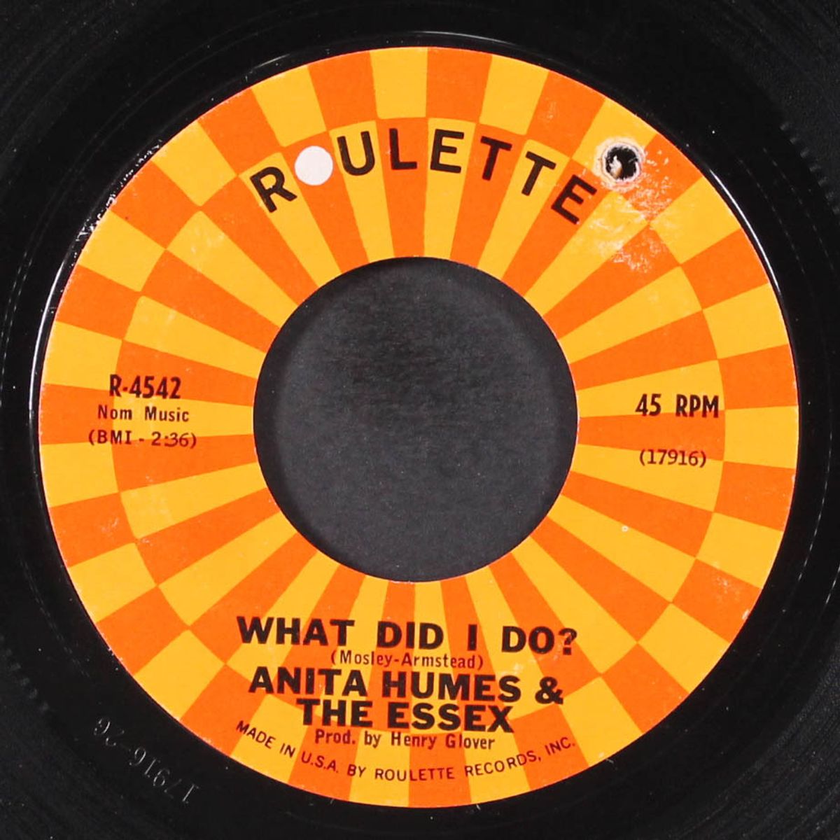 what did i do / curfew lover by ANITA HUMES & ESSEX