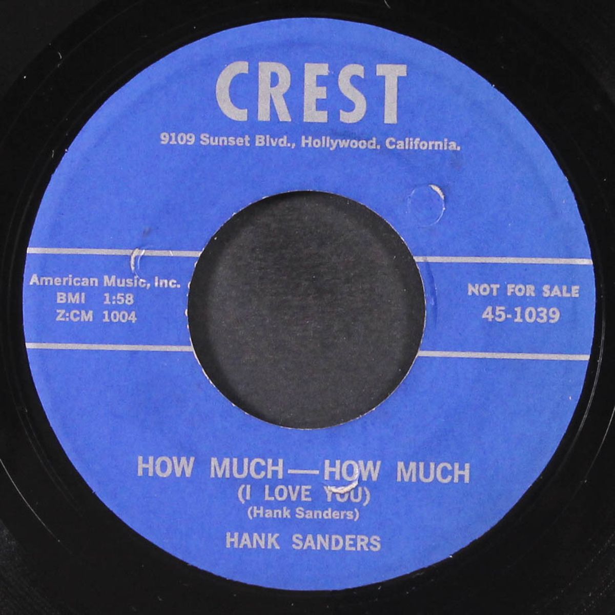 been gone a long time / how much, how much by HANK SANDERS