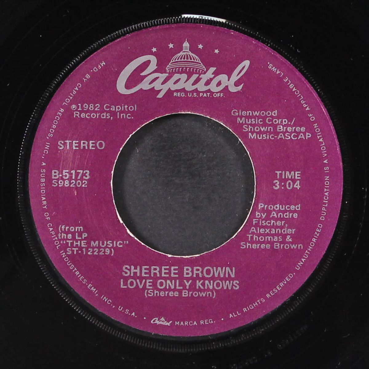 tonight / love only knows by SHEREE BROWN