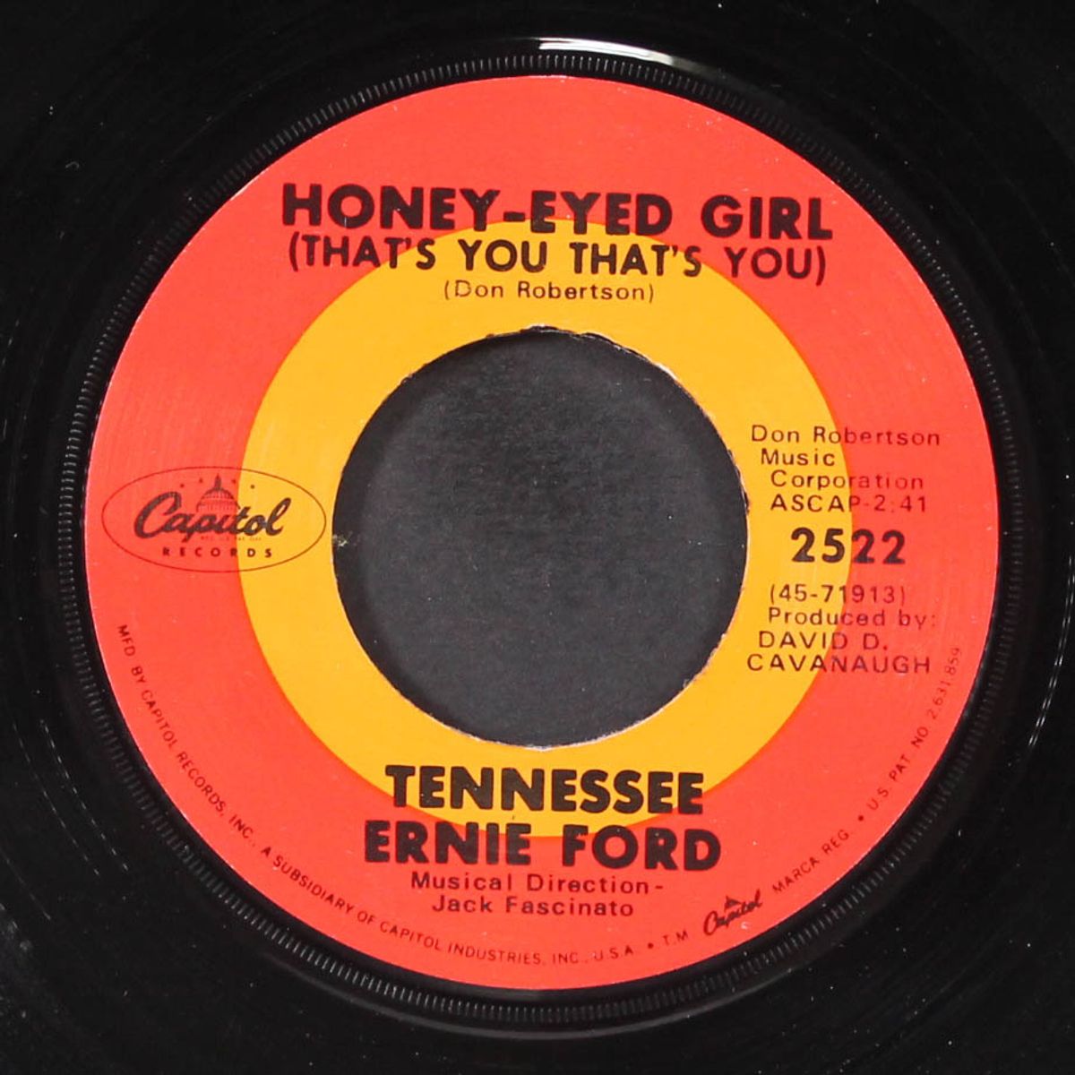 honey-eyed girl (that's you that's you / good morning, dear) by TENNESSEE ERNIE FORD