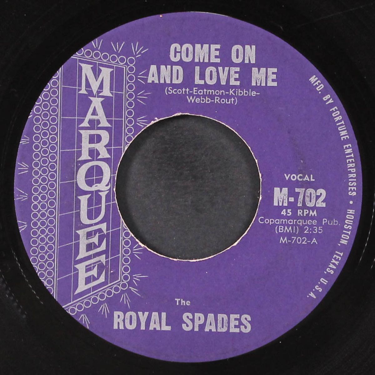 come on and love me / i'm gonna voodoo you by ROYAL SPADES