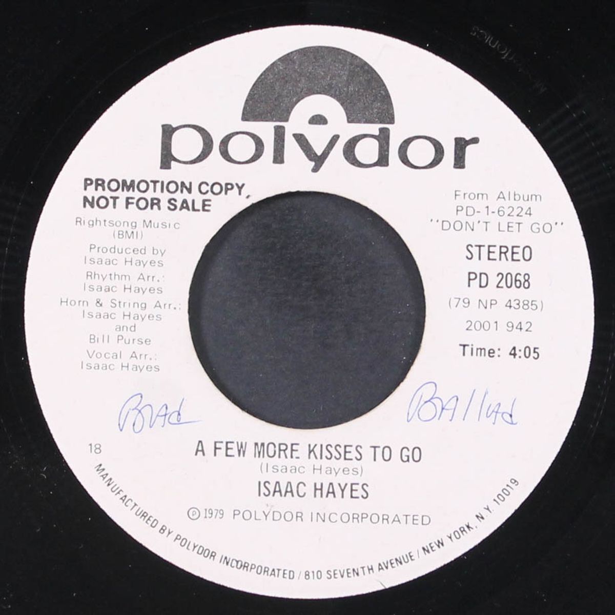 a few more kisses to go / same by ISAAC HAYES