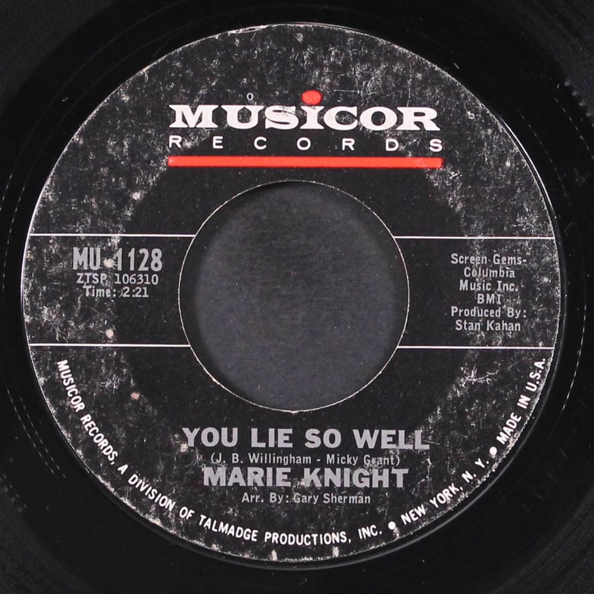 a little too lonely / you lie so well by MARIE KNIGHT