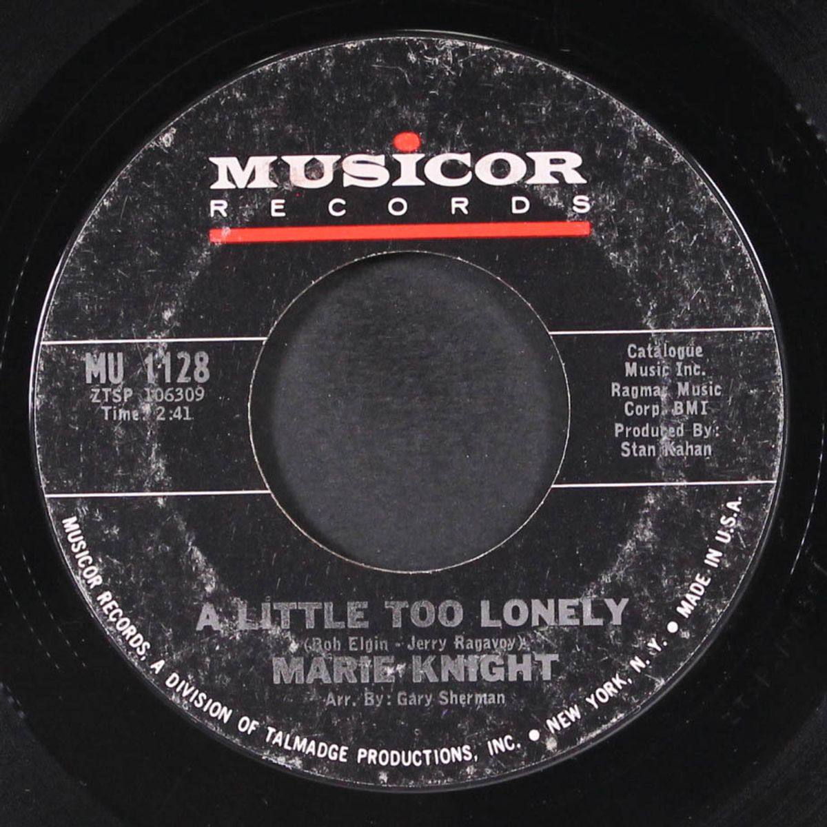 a little too lonely / you lie so well by MARIE KNIGHT