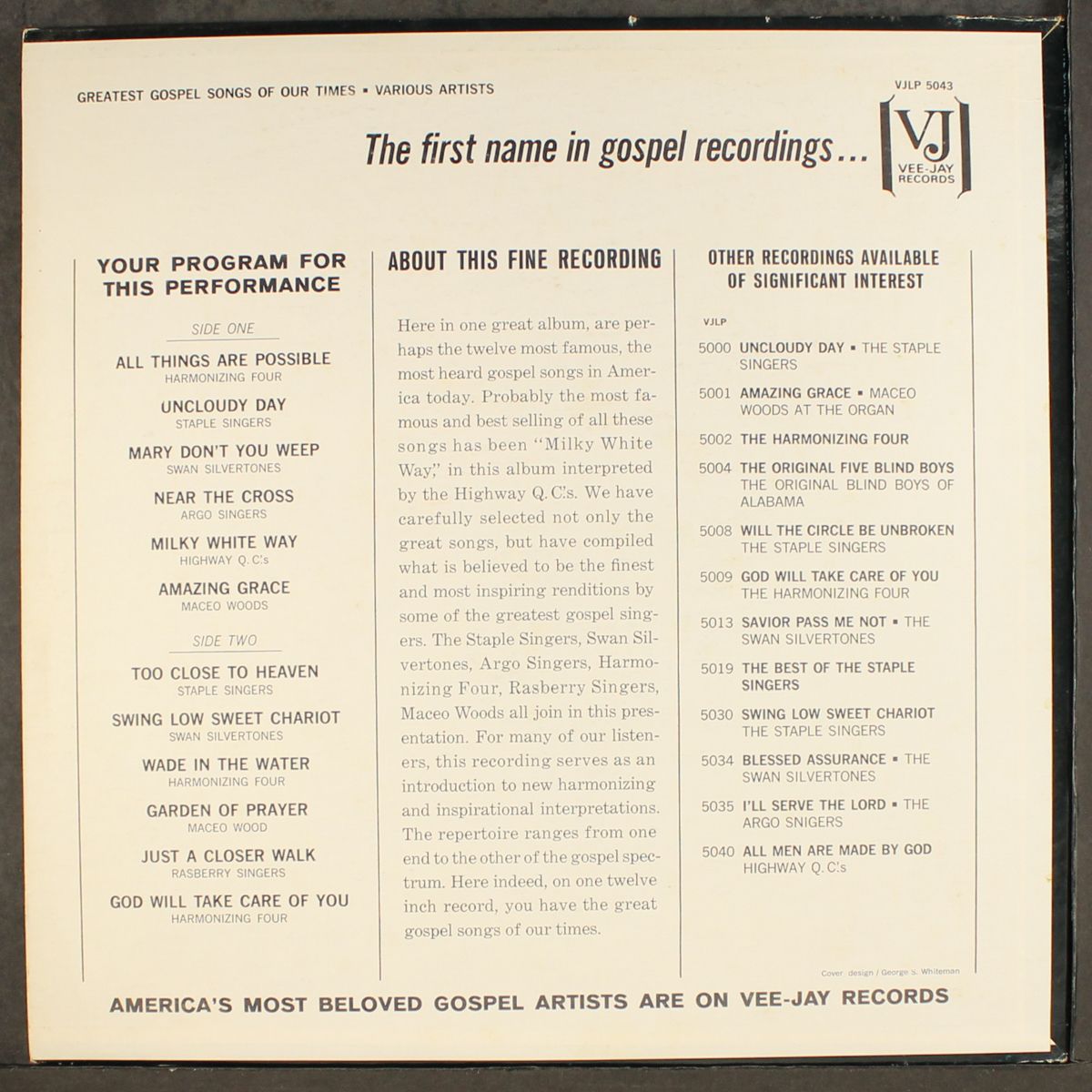 greatest gospel songs of our times by VARIOUS