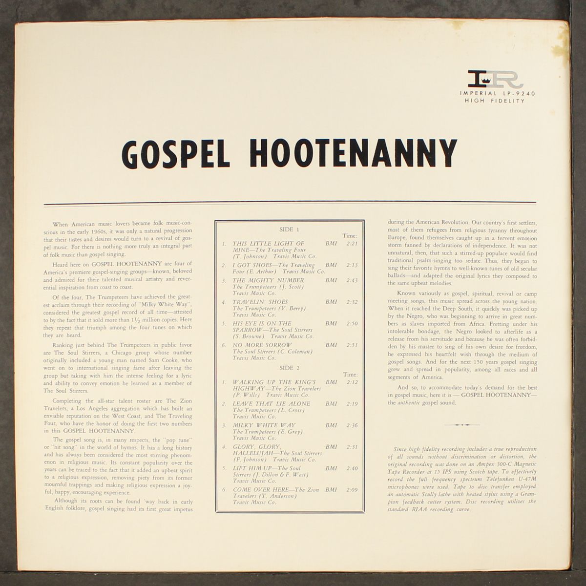 gospel hootenanny by VARIOUS