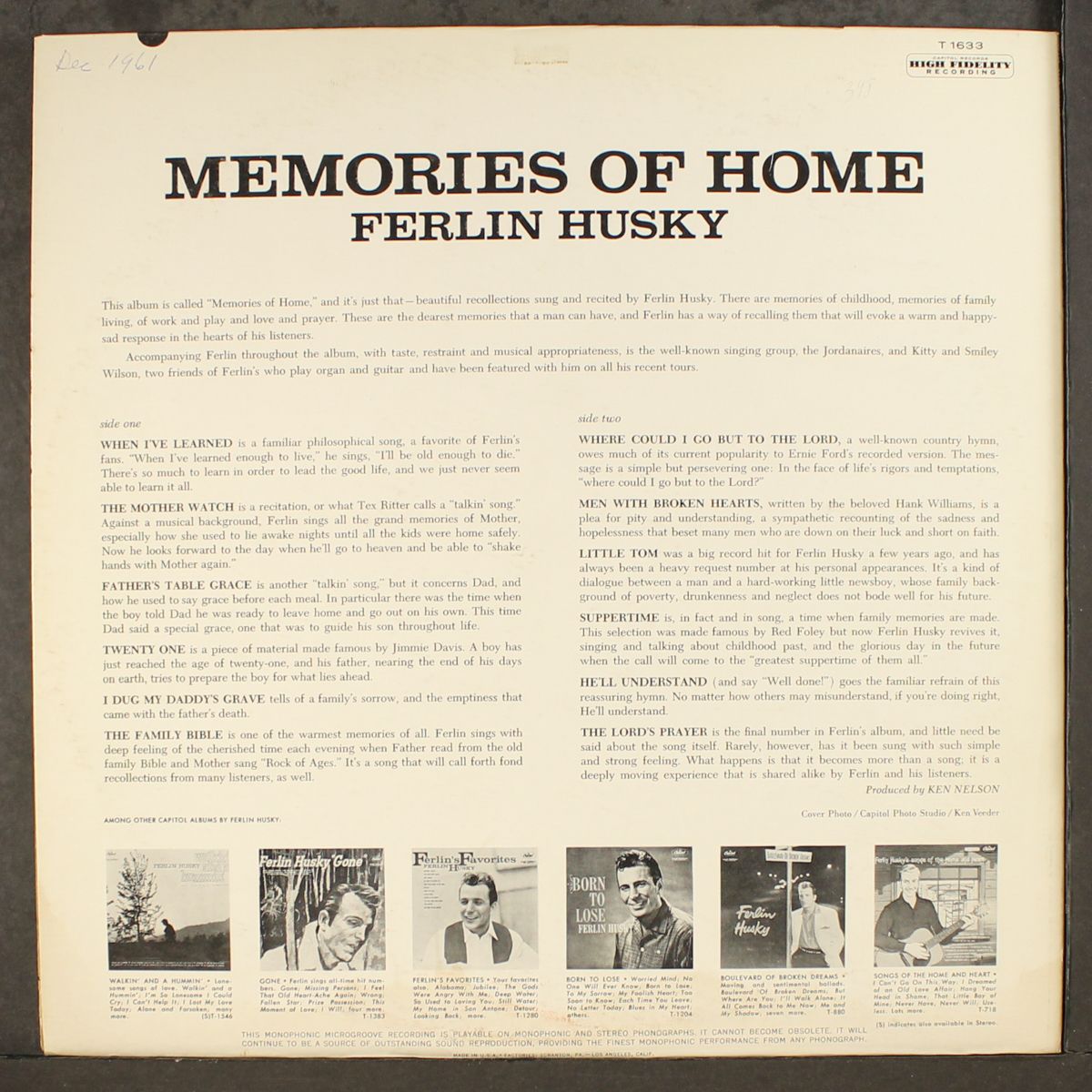 memories of home by FERLIN HUSKY
