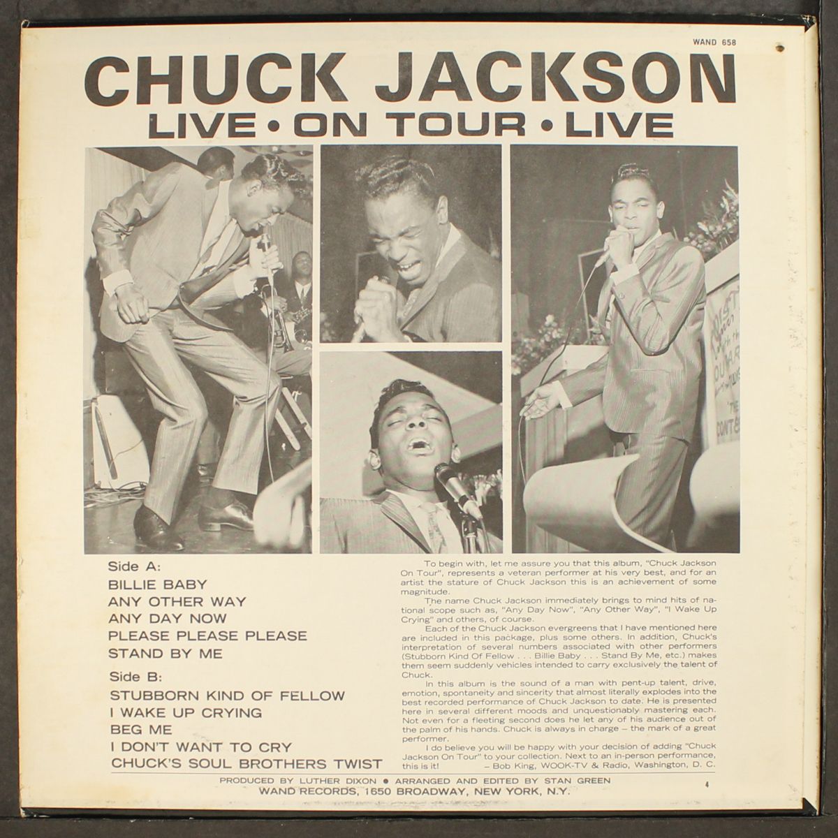 on tour by CHUCK JACKSON