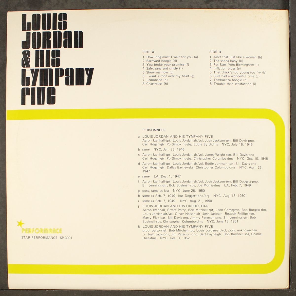 louis jordan & his tympany five by LOUIS JORDAN