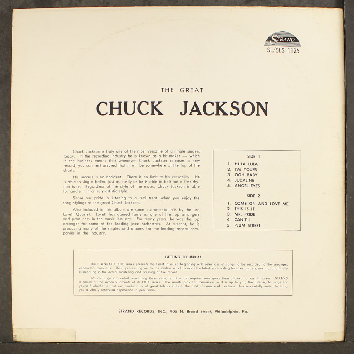 the great by CHUCK JACKSON