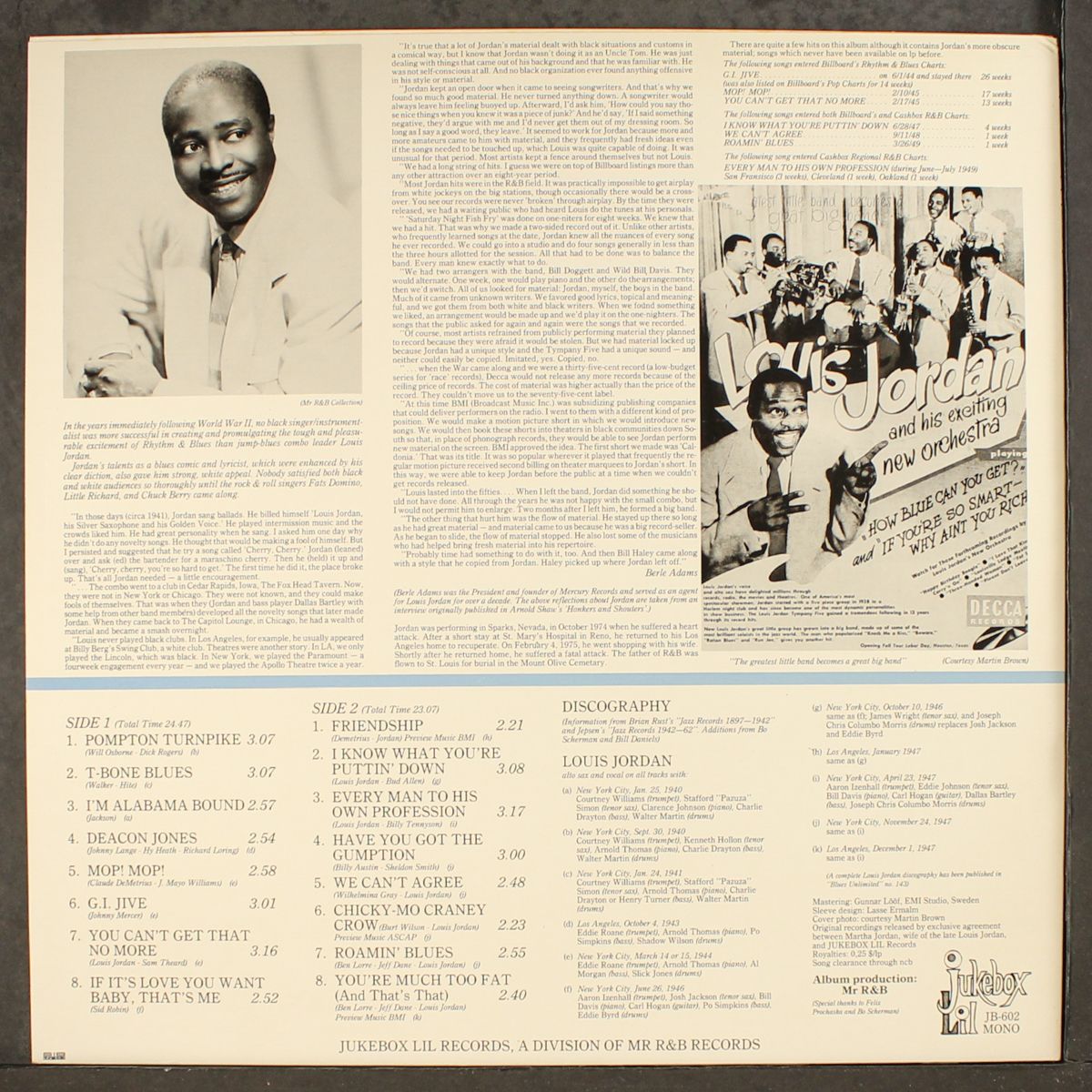 g.i. jive 1940-47 by LOUIS JORDAN