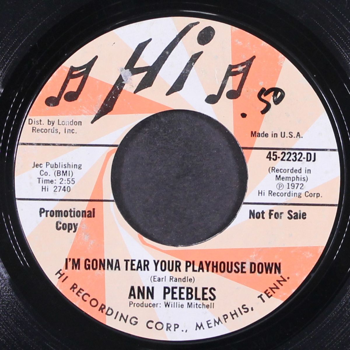 i'm gonna tear your playhouse down / one way street by ANN PEEBLES