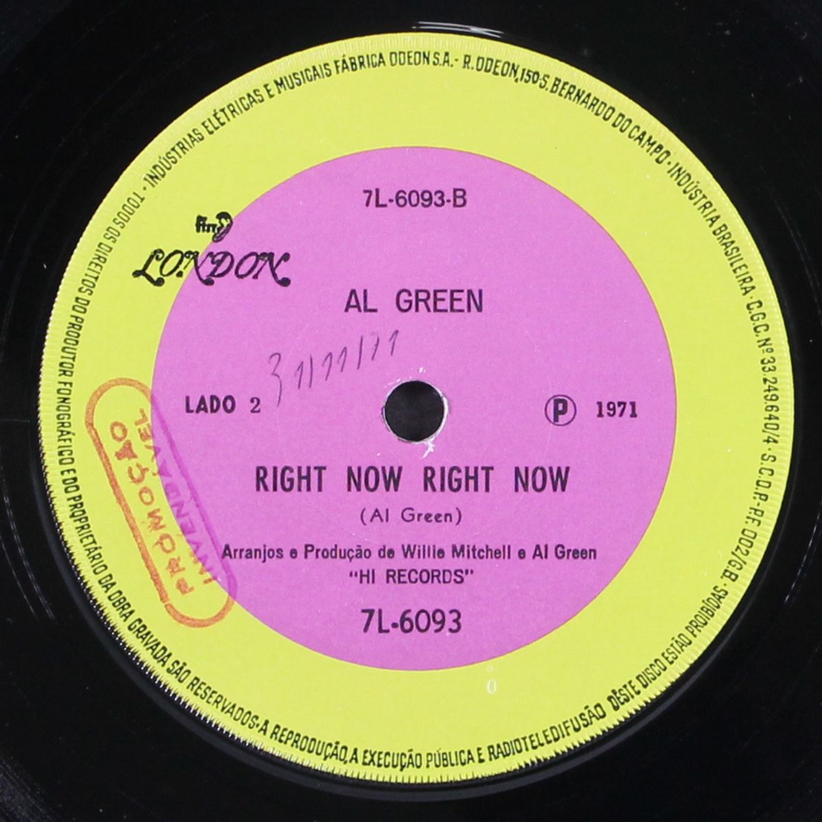 tired of being alone / right now right now by AL GREEN