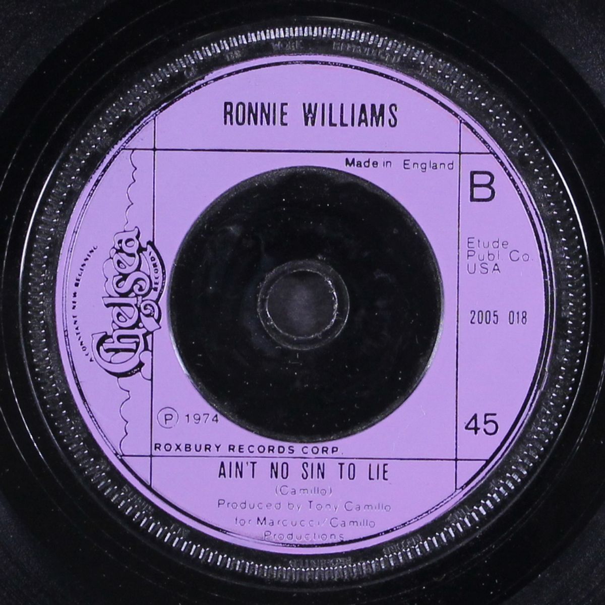 dreamin' / ain't no sin to lie by RONNIE WILLIAMS