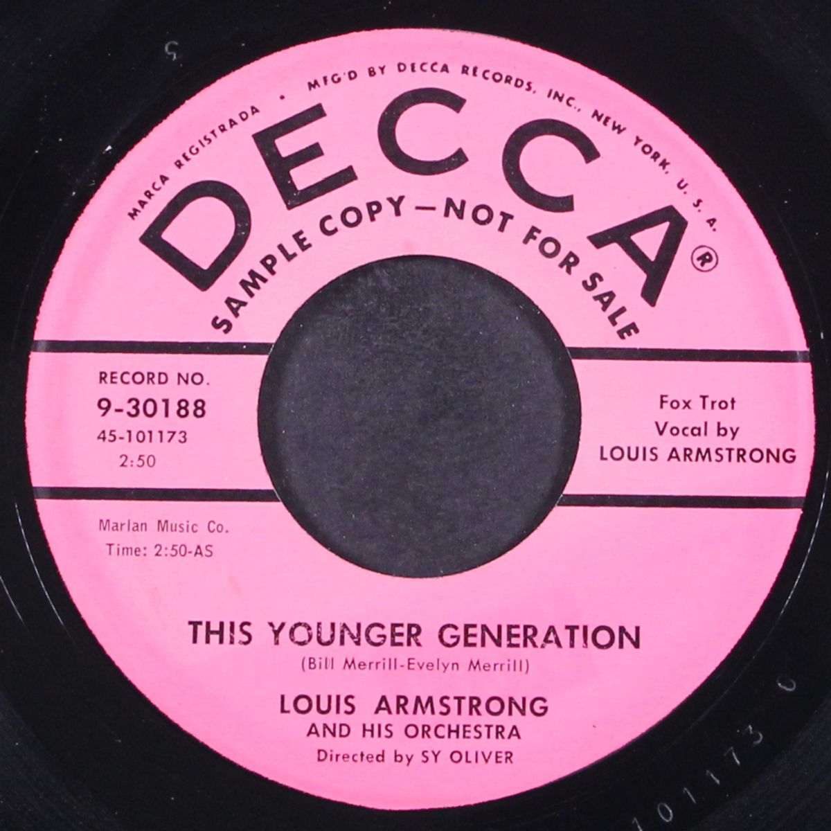 in pursuit of happiness / this younger generation by LOUIS ARMSTRONG