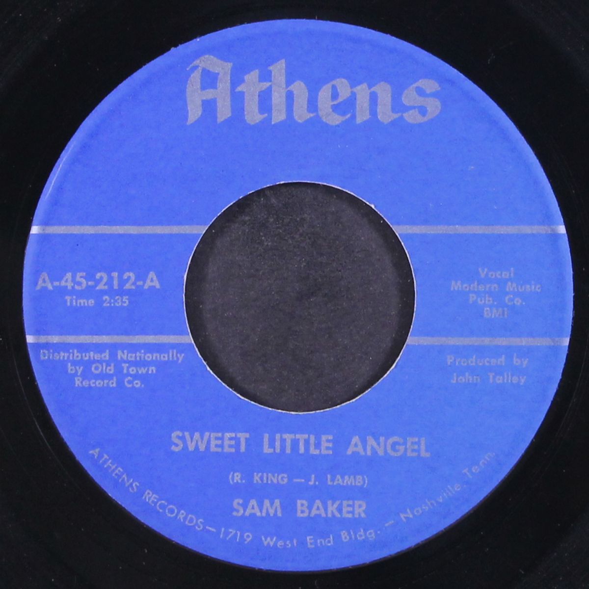 tossin' and turnin' / sweet little angel by SAM BAKER