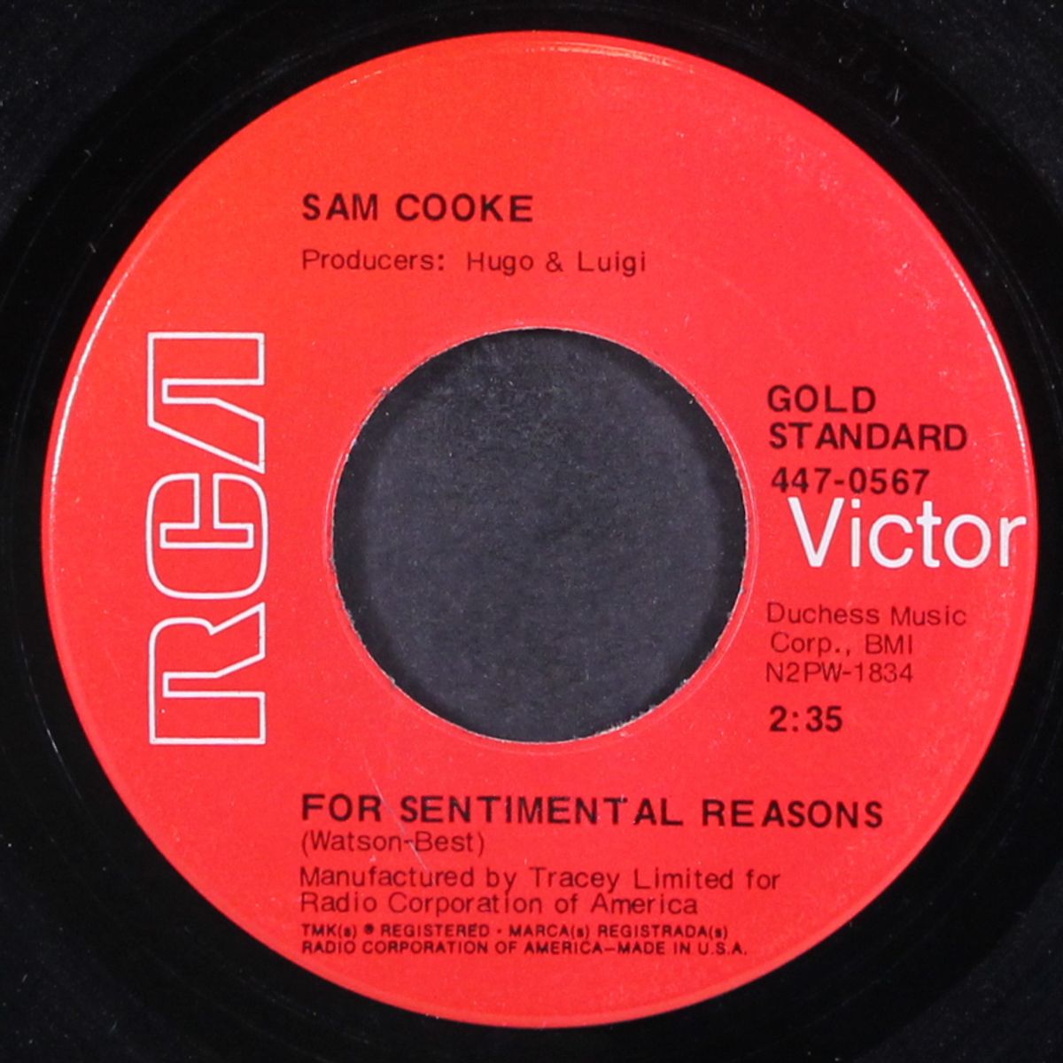 for sentimental reasons / only sixteen by SAM COOKE
