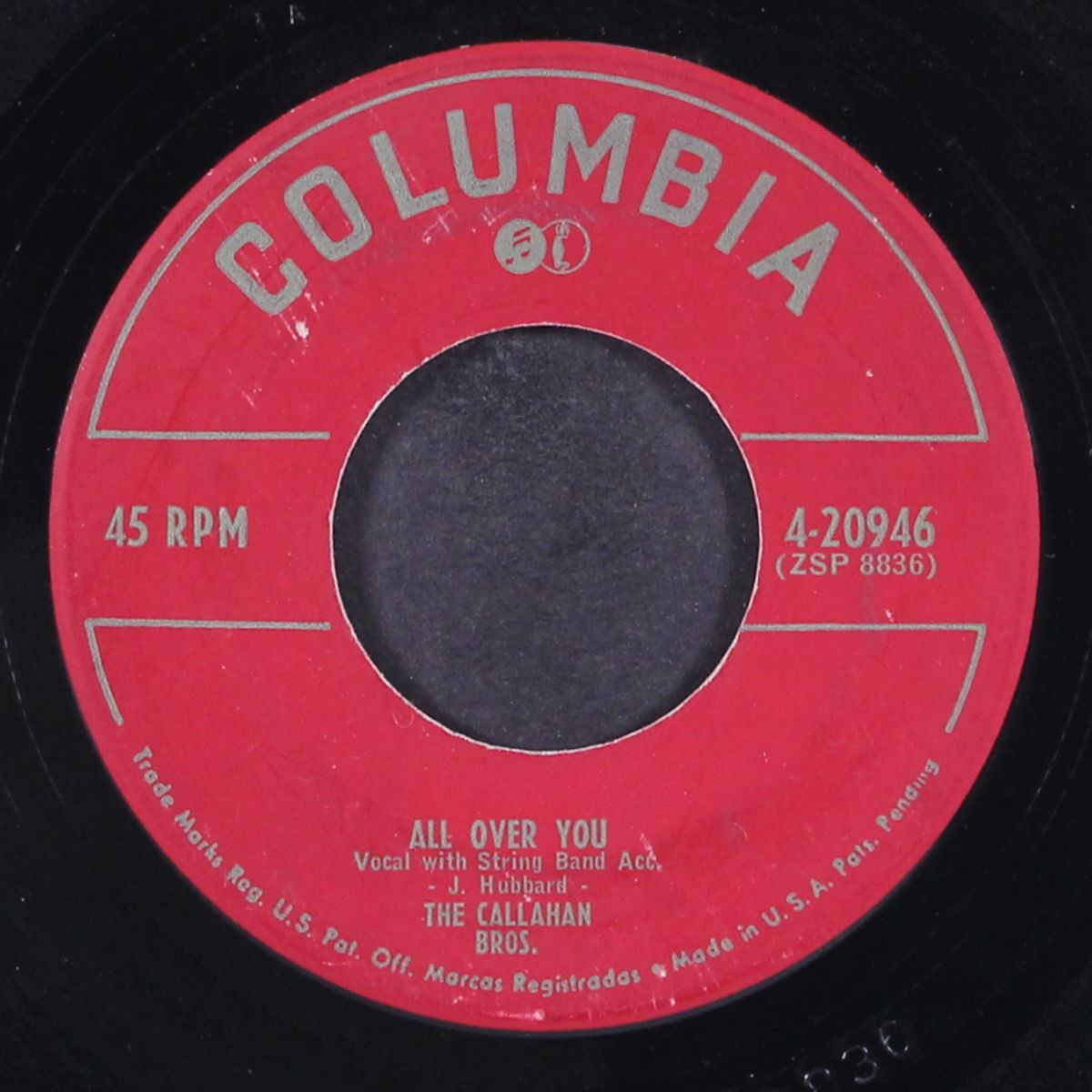 all over you / i've had my share of sorrow by CALLAHAN BROTHERS