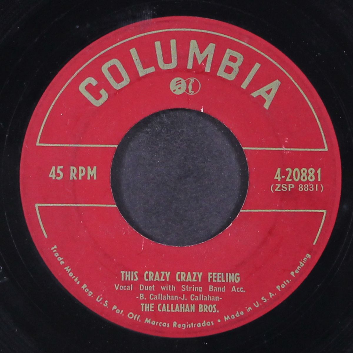 this crazy crazy feeling / blue letters by CALLAHAN BROTHERS