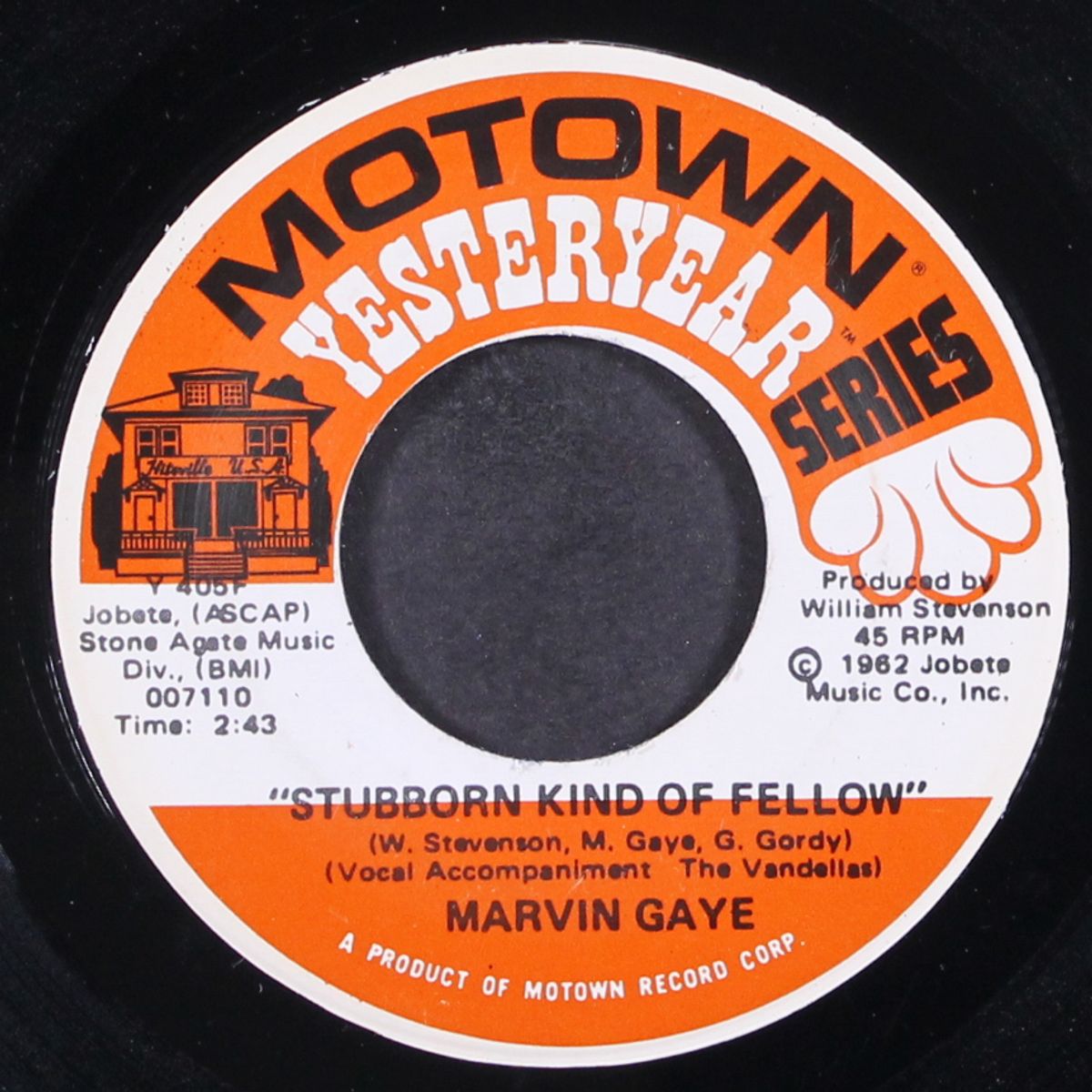 stubborn kind of fellow / hitch hike by MARVIN GAYE