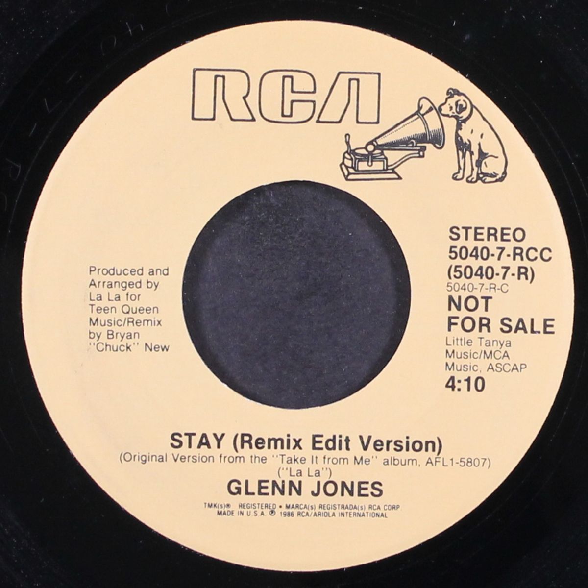 stay (remix edit version) / same by GLENN JONES