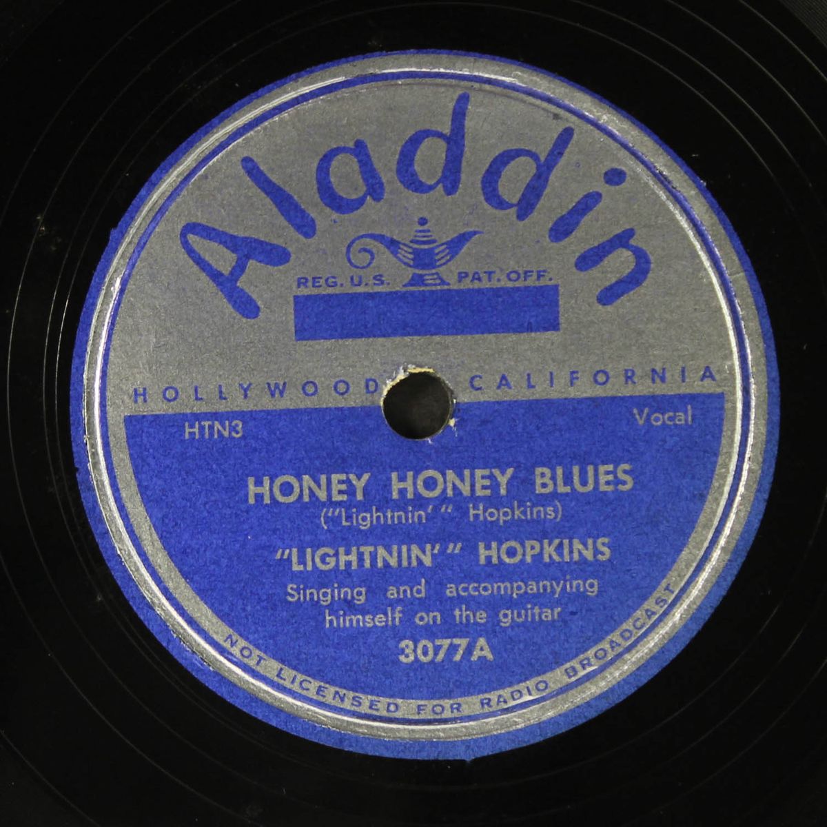 honey honey blues / moonrise blues by LIGHTNIN' HOPKINS