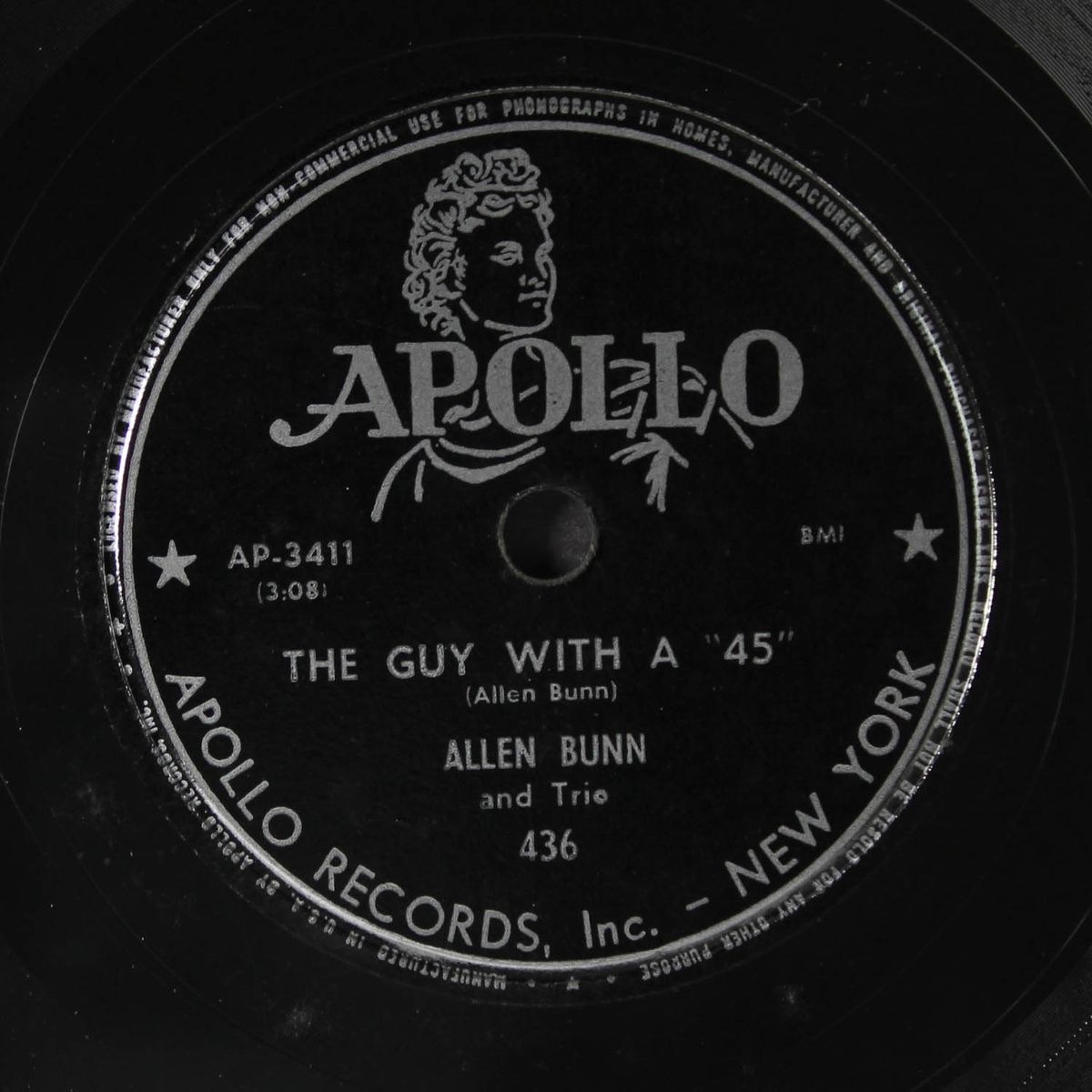 the guy with a '45' / she'll be sorry by ALLEN BUNN