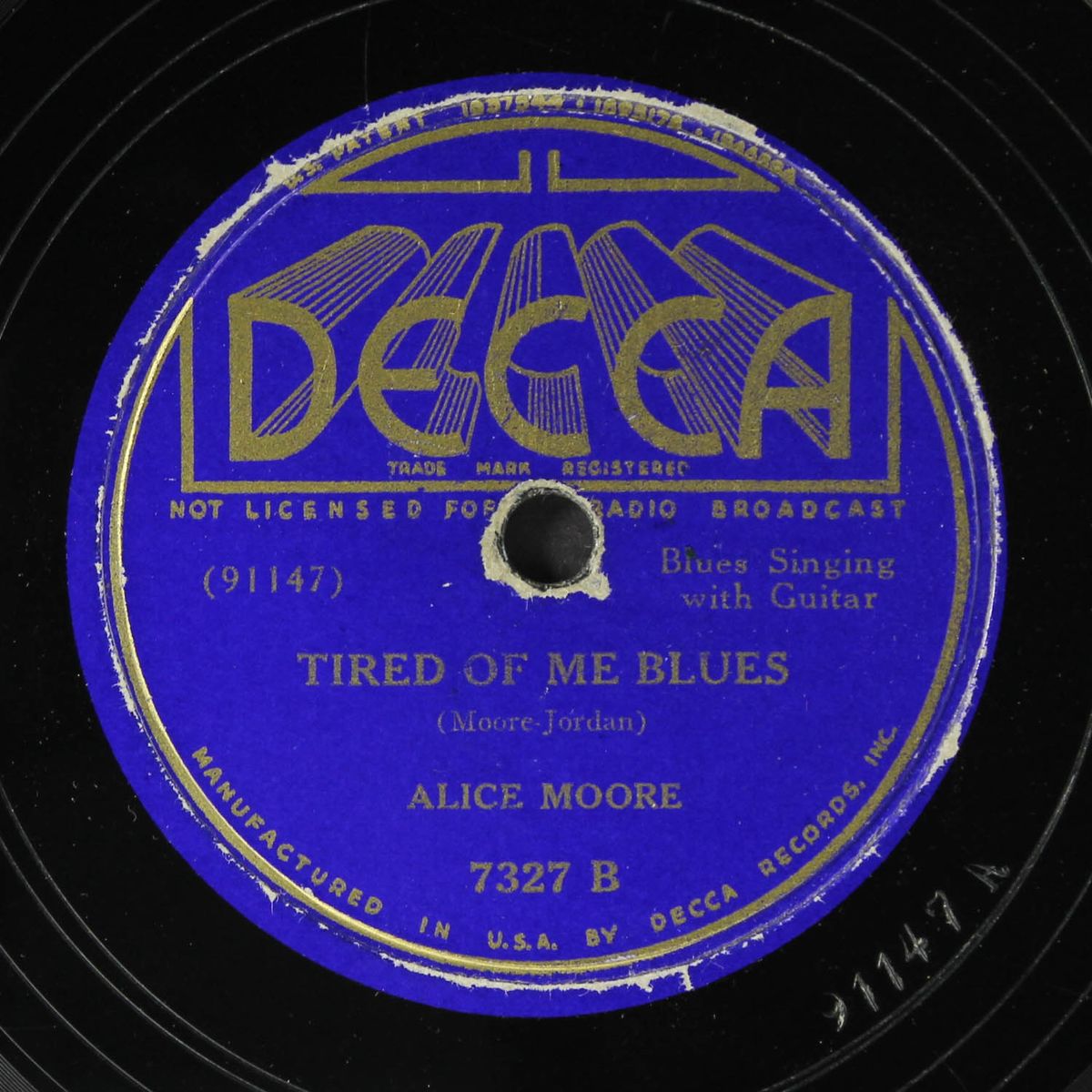 midnight creepers / tired of me blues by ALICE MOORE