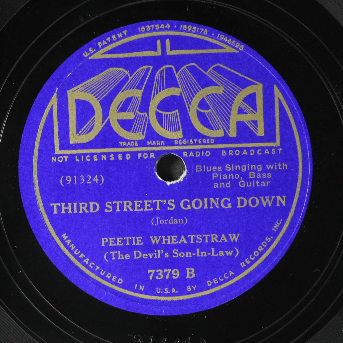 new working on the project / third street's going down by PEETIE WHEATSTRAW