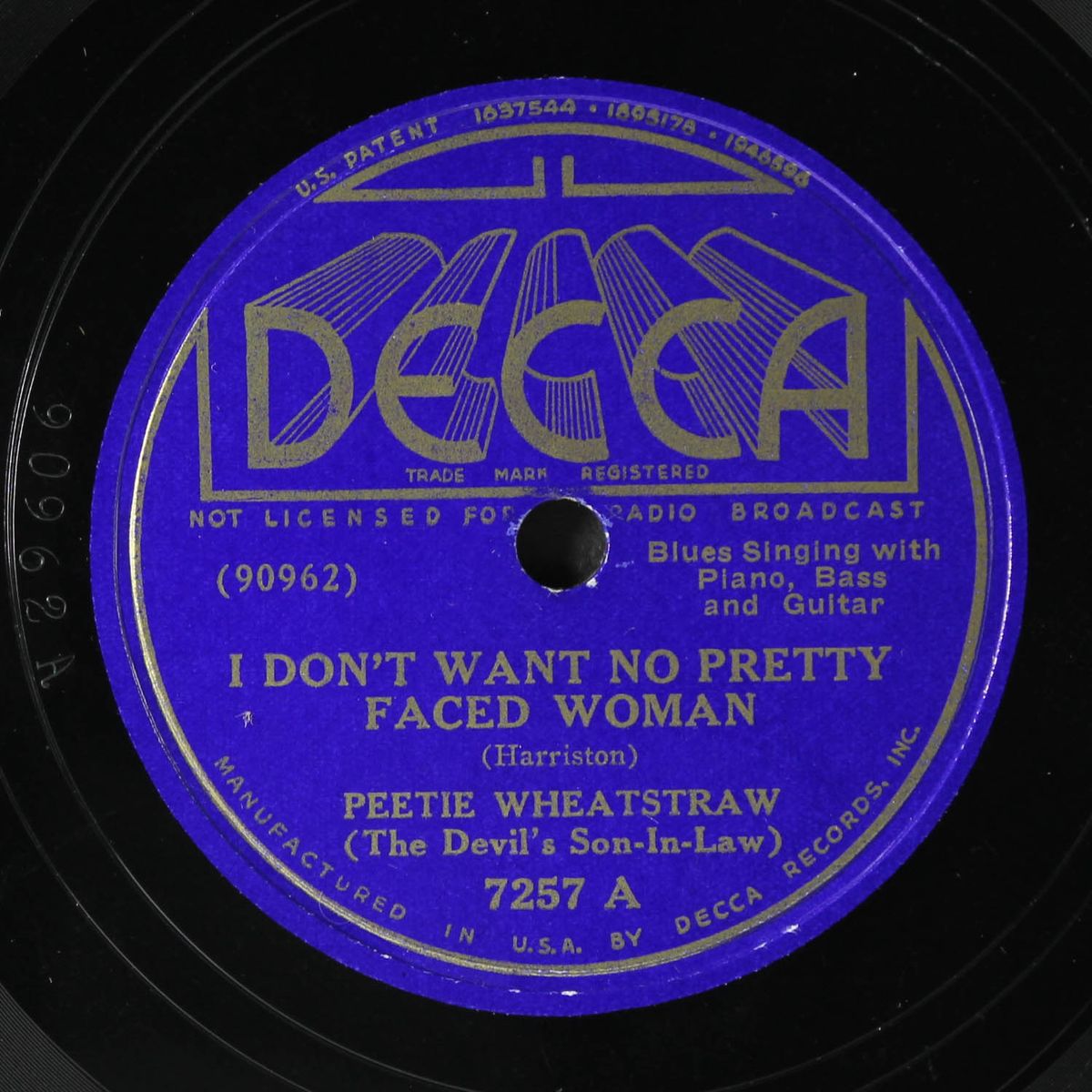 i don't want no pretty faced woman / little house by PEETIE WHEATSTRAW