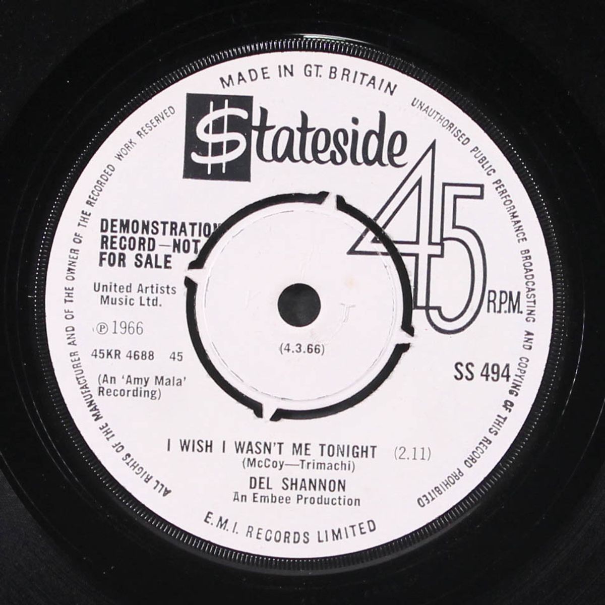 i can't believe my ears by DEL SHANNON