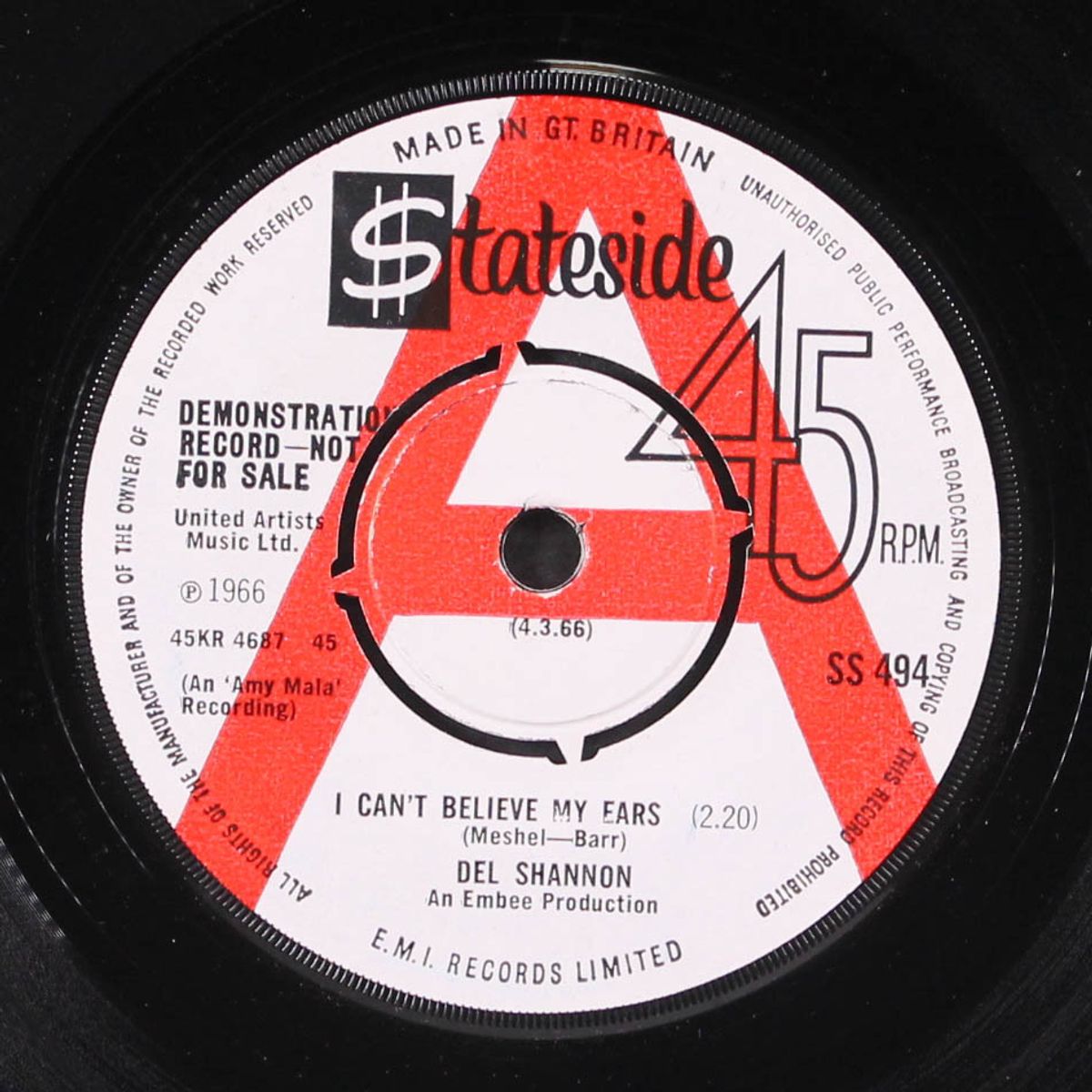 i can't believe my ears by DEL SHANNON